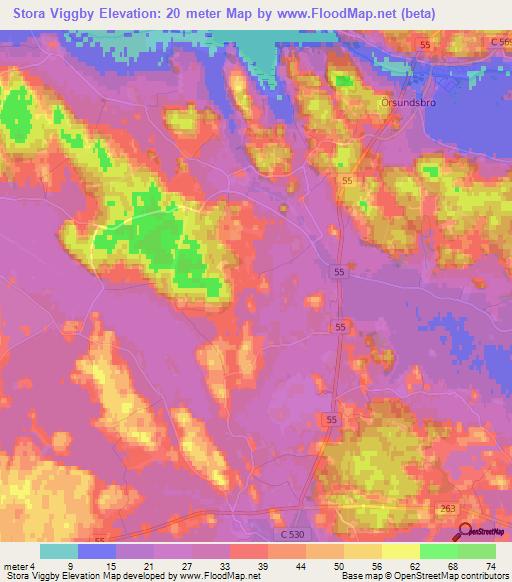 Stora Viggby,Sweden Elevation Map