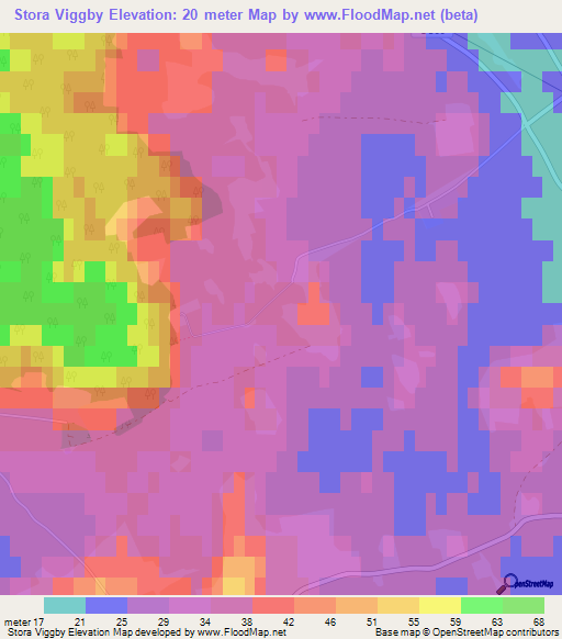 Stora Viggby,Sweden Elevation Map