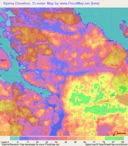 Elevation of Stjarna,Sweden Elevation Map, Topography, Contour