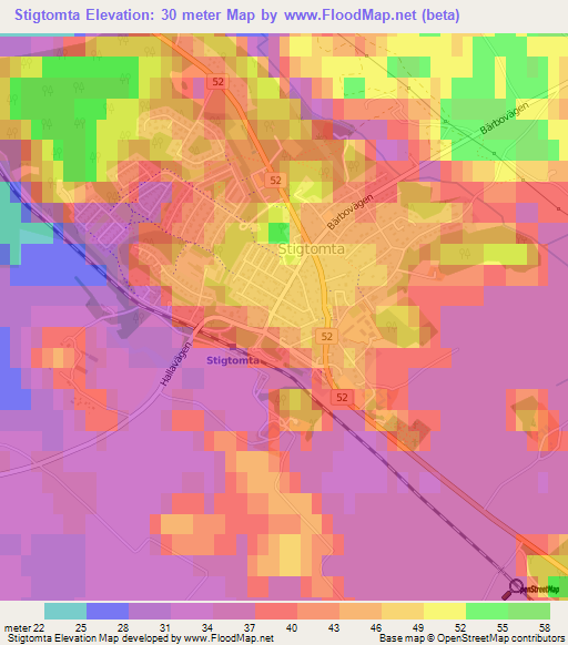 Stigtomta,Sweden Elevation Map