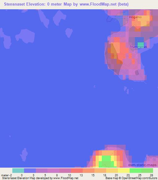 Stensnaset,Sweden Elevation Map