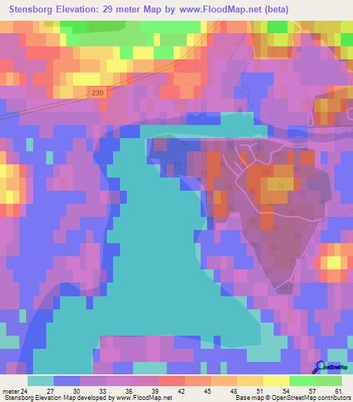 Stensborg,Sweden Elevation Map