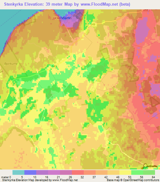 Stenkyrka,Sweden Elevation Map