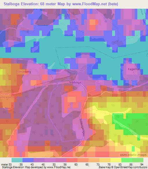 Stalboga,Sweden Elevation Map