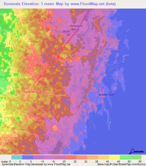 Soremala,Sweden Elevation Map