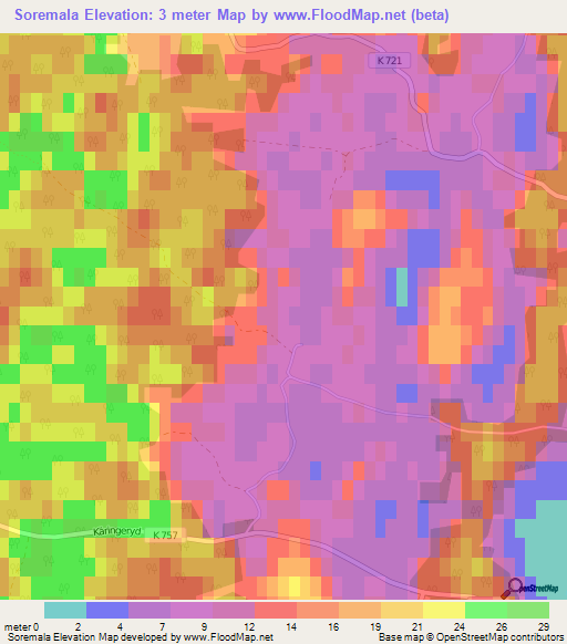 Soremala,Sweden Elevation Map