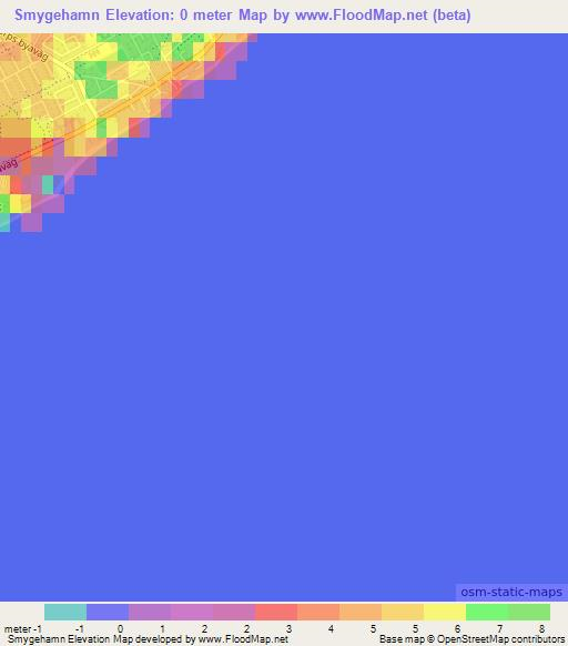 Smygehamn,Sweden Elevation Map