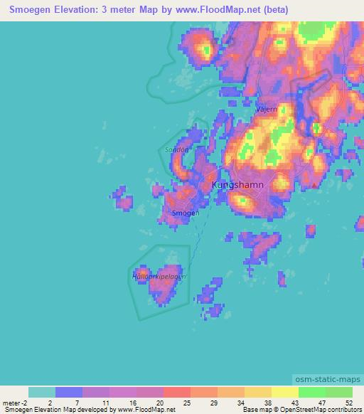 Smoegen,Sweden Elevation Map