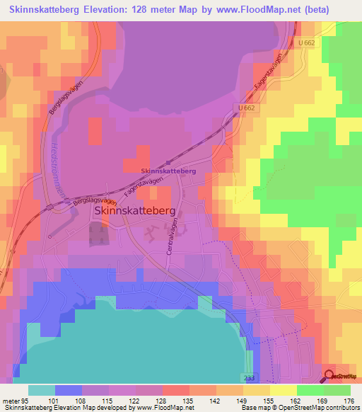 Skinnskatteberg,Sweden Elevation Map