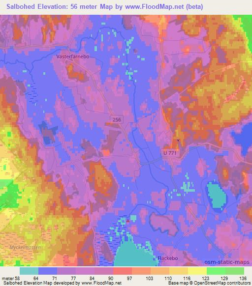 Salbohed,Sweden Elevation Map