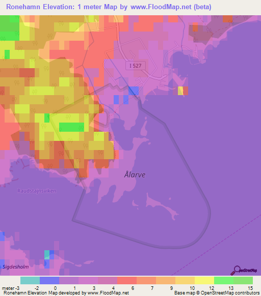 Ronehamn,Sweden Elevation Map