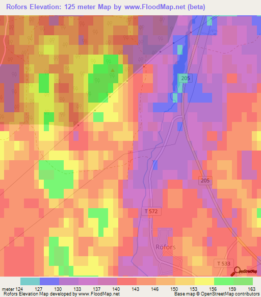 Rofors,Sweden Elevation Map