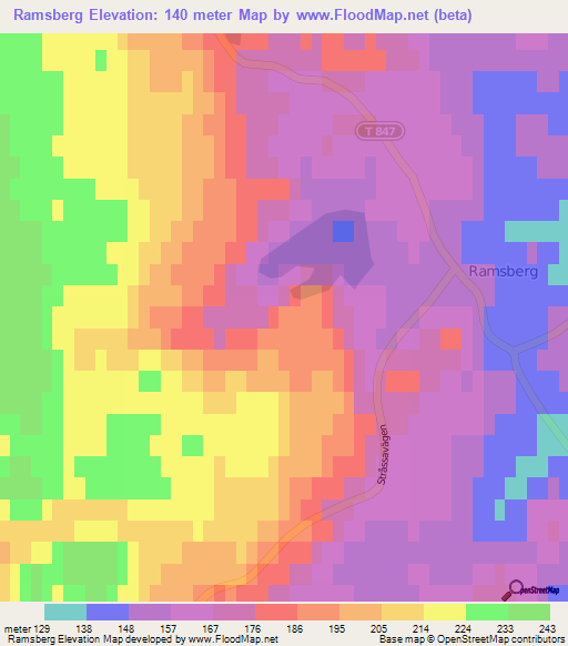 Ramsberg,Sweden Elevation Map