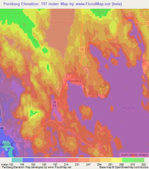 Persberg,Sweden Elevation Map