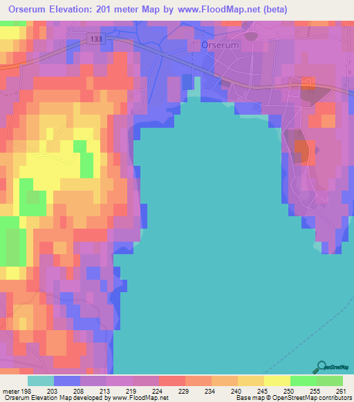 Orserum,Sweden Elevation Map