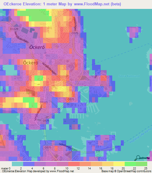 OEckeroe,Sweden Elevation Map