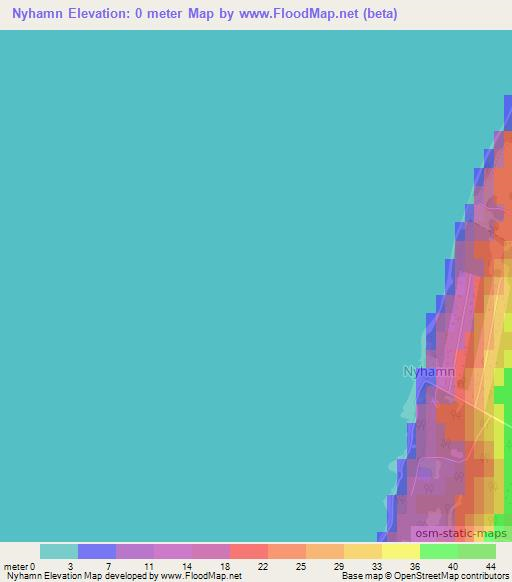 Nyhamn,Sweden Elevation Map