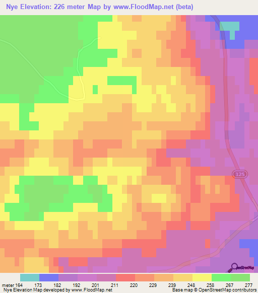 Nye,Sweden Elevation Map