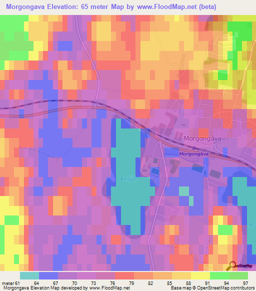 Morgongava,Sweden Elevation Map