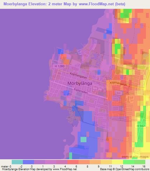 Moerbylanga,Sweden Elevation Map