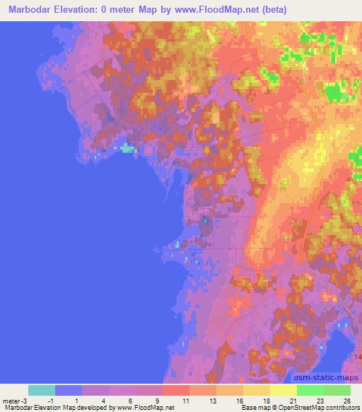 Marbodar,Sweden Elevation Map