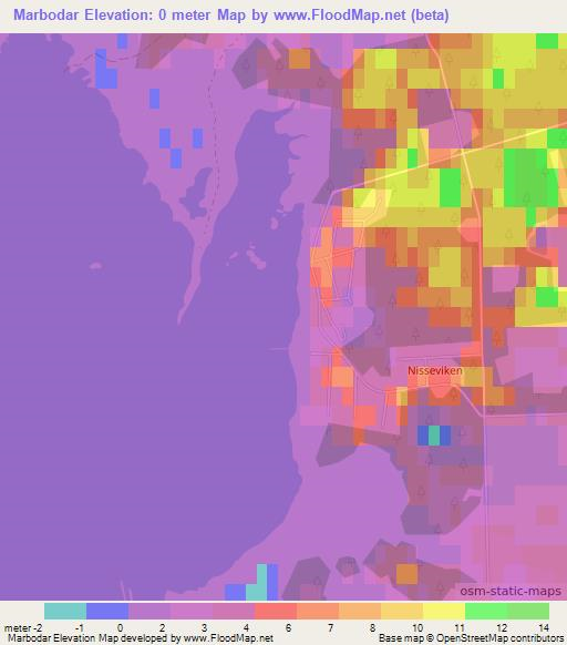 Marbodar,Sweden Elevation Map