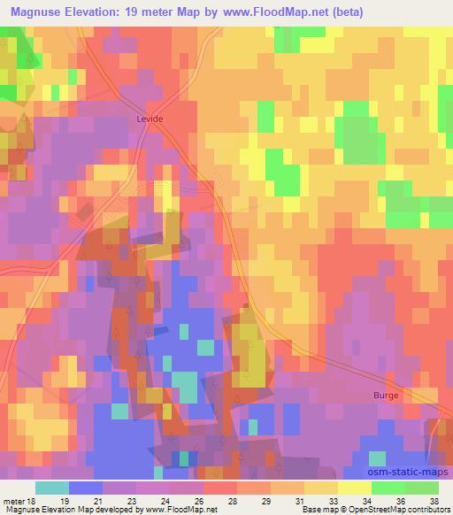 Magnuse,Sweden Elevation Map