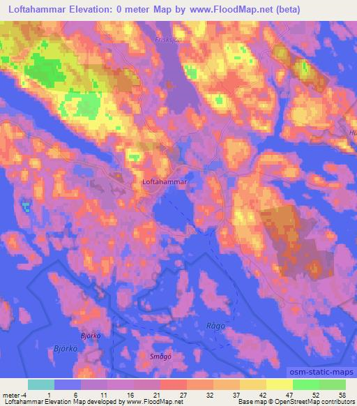 Loftahammar,Sweden Elevation Map