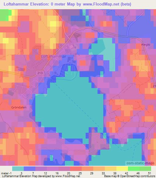 Loftahammar,Sweden Elevation Map