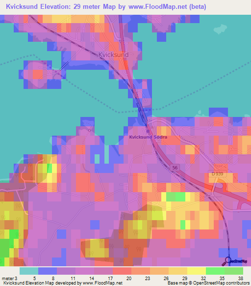 Kvicksund,Sweden Elevation Map