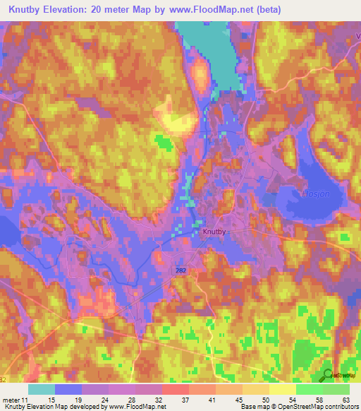 Knutby,Sweden Elevation Map