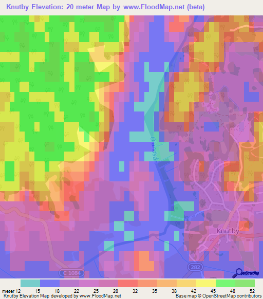 Knutby,Sweden Elevation Map