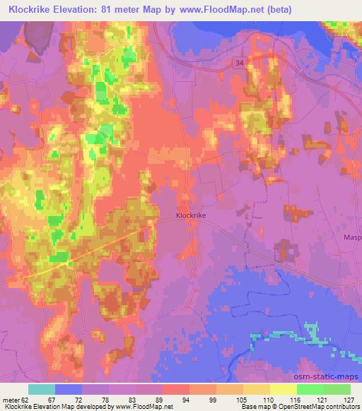 Klockrike,Sweden Elevation Map