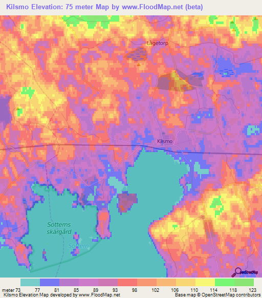 Kilsmo,Sweden Elevation Map