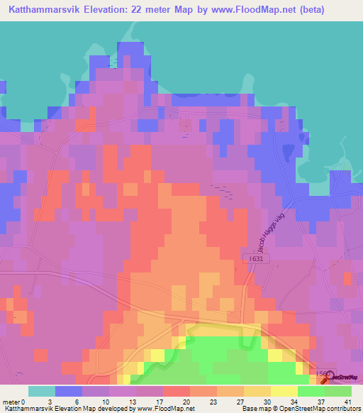 Katthammarsvik,Sweden Elevation Map