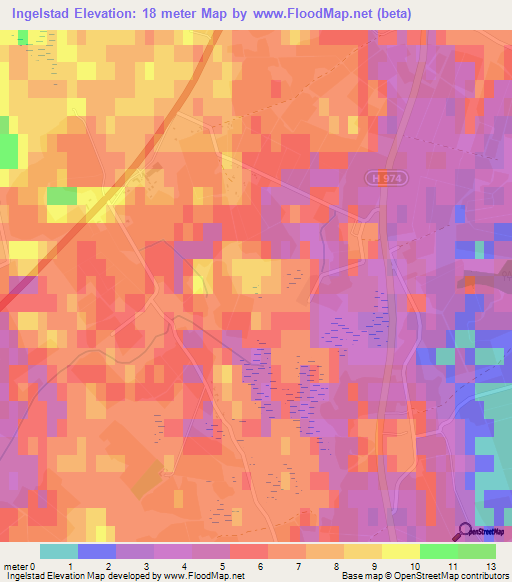 Ingelstad,Sweden Elevation Map