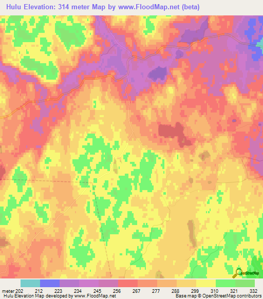 Hulu,Sweden Elevation Map