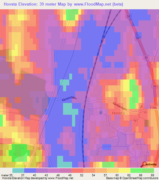 Hovsta,Sweden Elevation Map