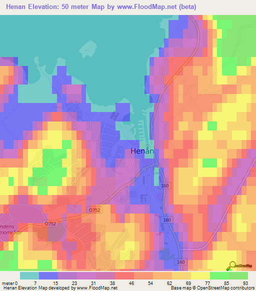 Henan,Sweden Elevation Map