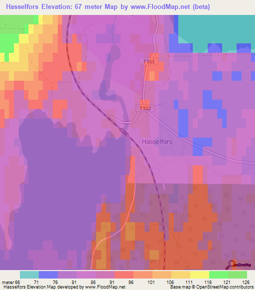 Hasselfors,Sweden Elevation Map