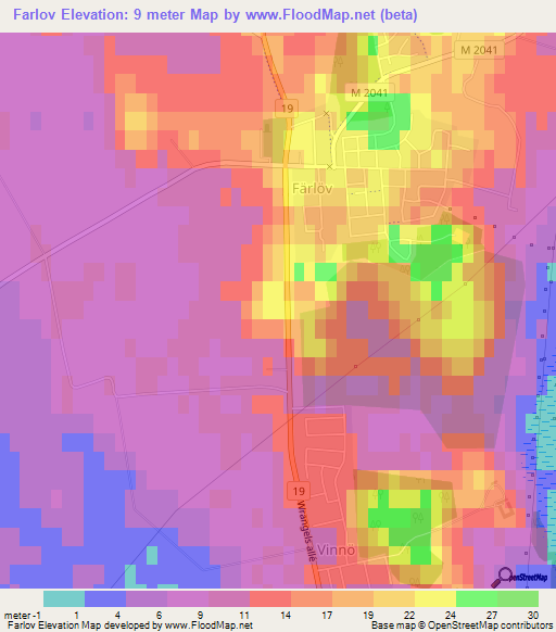 Farlov,Sweden Elevation Map