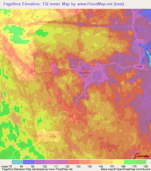 Fagelfors,Sweden Elevation Map