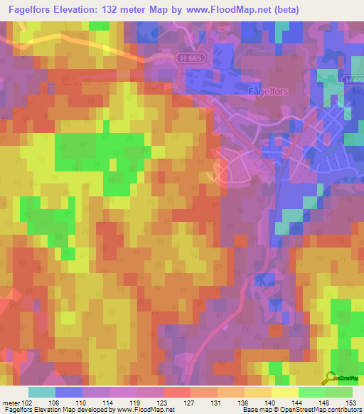 Fagelfors,Sweden Elevation Map