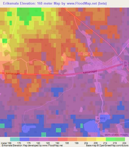 Eriksmala,Sweden Elevation Map