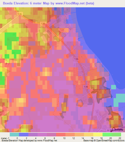 Boeda,Sweden Elevation Map