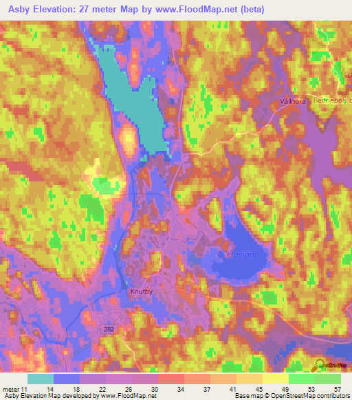 Asby,Sweden Elevation Map