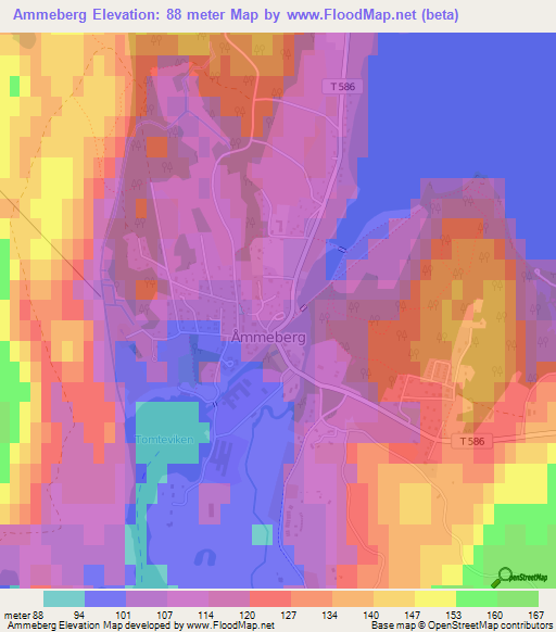 Ammeberg,Sweden Elevation Map