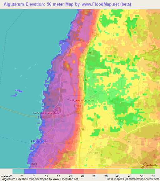 Algutsrum,Sweden Elevation Map