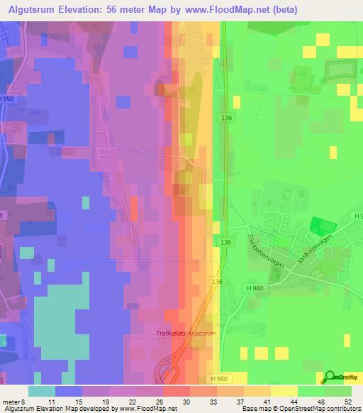 Algutsrum,Sweden Elevation Map