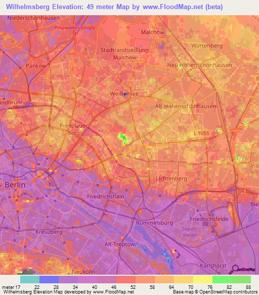 Wilhelmsberg,Germany Elevation Map